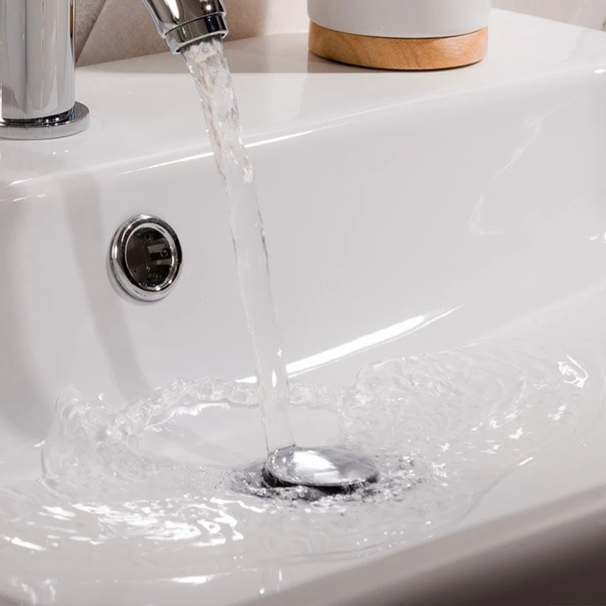 

1Pcs Leak Proof Toilet Washbasin Metal Accessory Press Type Plug Washbasin Leak Proof Plug Spring Core Dewater