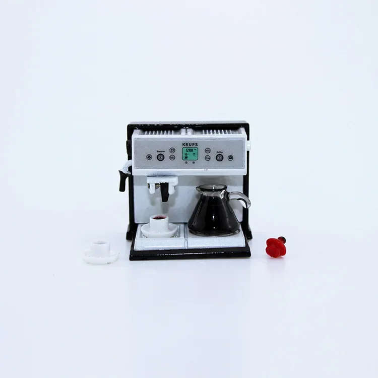 Dollhouse Mini Household Appliances Miniature Cleaner Microwave Cash Register Mini Coffee Machine TV Juicer Dollhouse Decoration