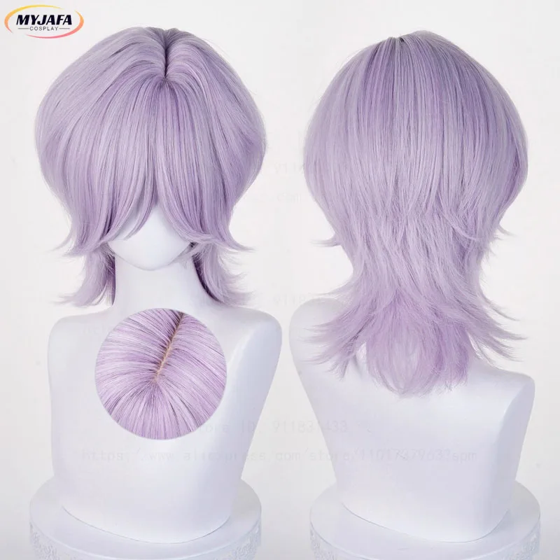 

High Quality Saja Boys Mystery Cosplay Wig Kpop Demon Hunters Cosplay Heat Resistant Synthetic Hair Anime Movie Wigs + Wig Cap