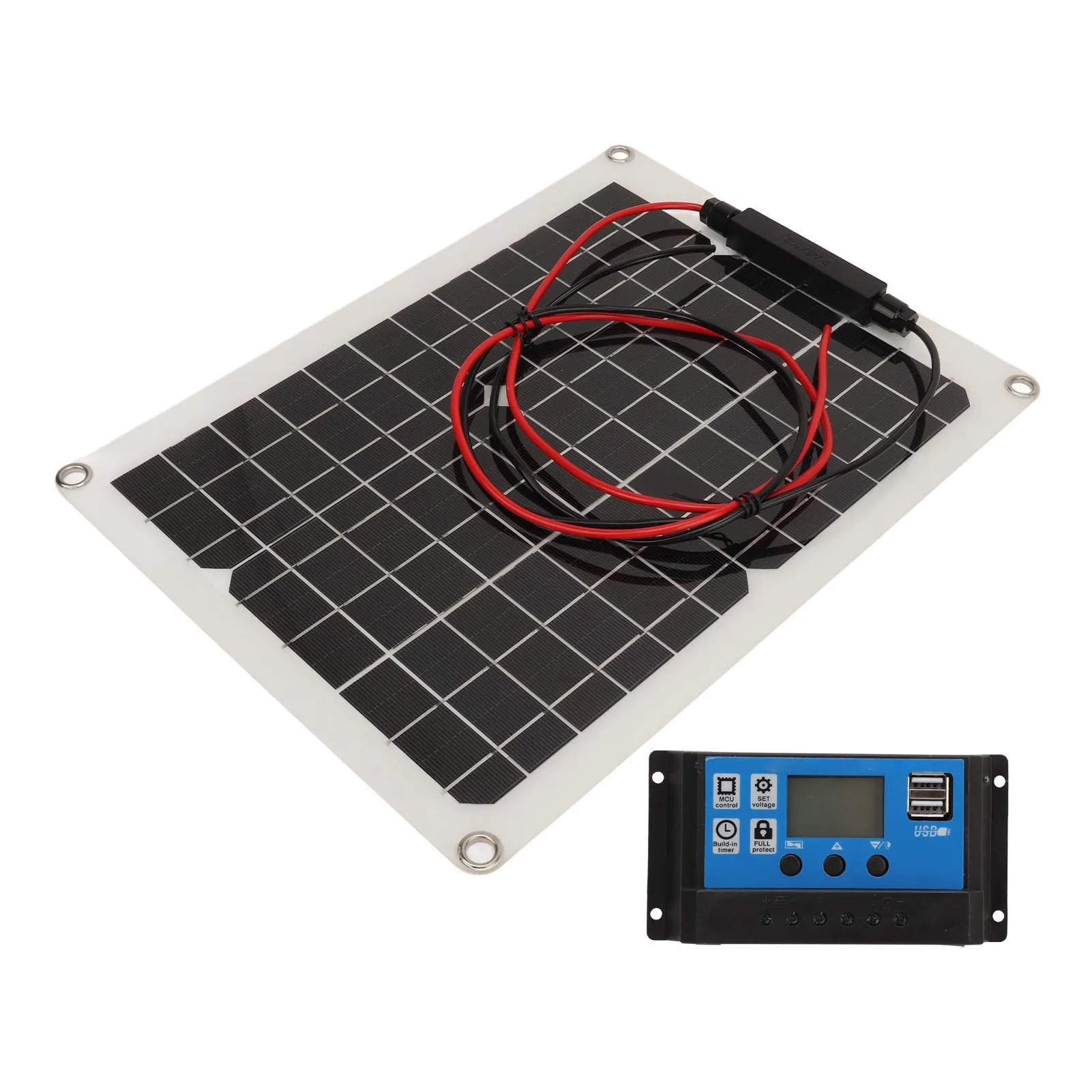 Solar  Controller 50A Solar Panel Portable  12V 24V High Efficiency IP67 Waterproof 300W Stable for Cell Phones