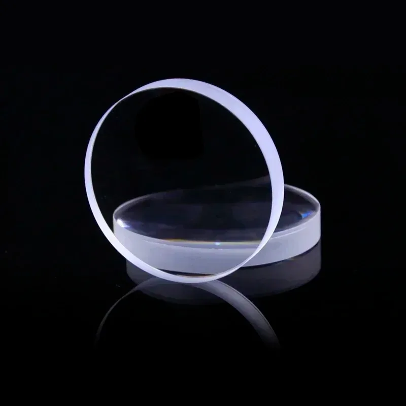 6mm Diameter Brackets with Quartz Plano-Convex Lens - High-Precision Focusing Pure White Glass Condenser for Optics Accuracy