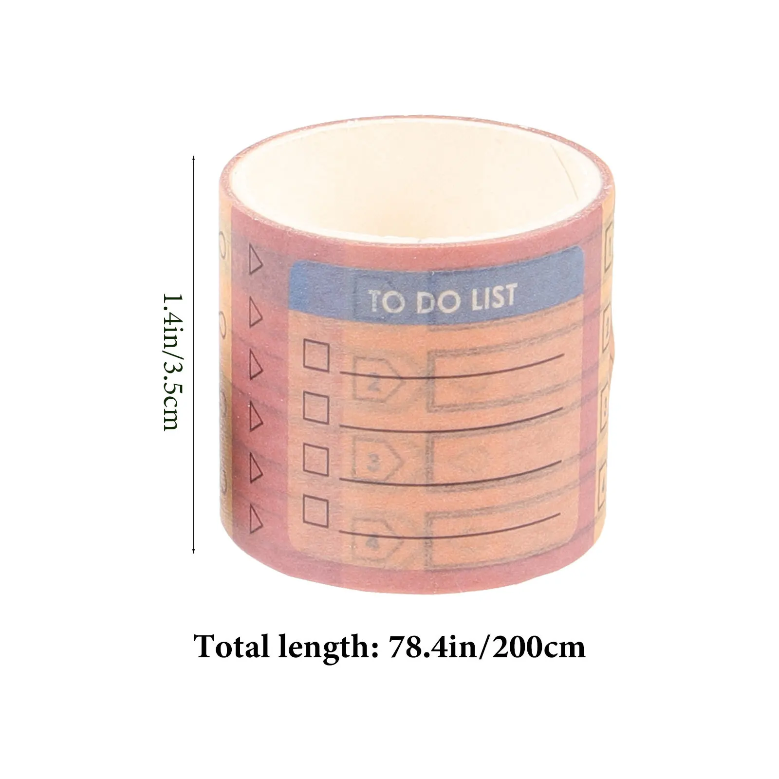 2pcs 10 Rolls Writable Paper Tape For Diy Calendar Planner Creative Month Date Design Craft Adhesive Tape