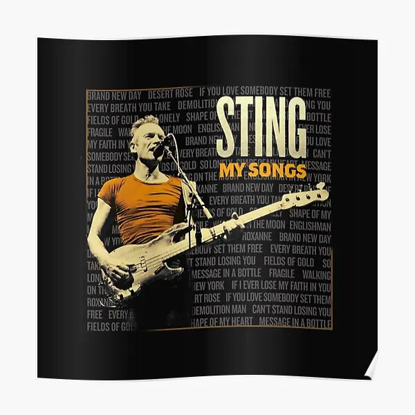 My Songs Sting Tour 2022  Poster Print Painting Decor Art Decoration Mural Picture Funny Vintage Wall Modern Room Home No Frame