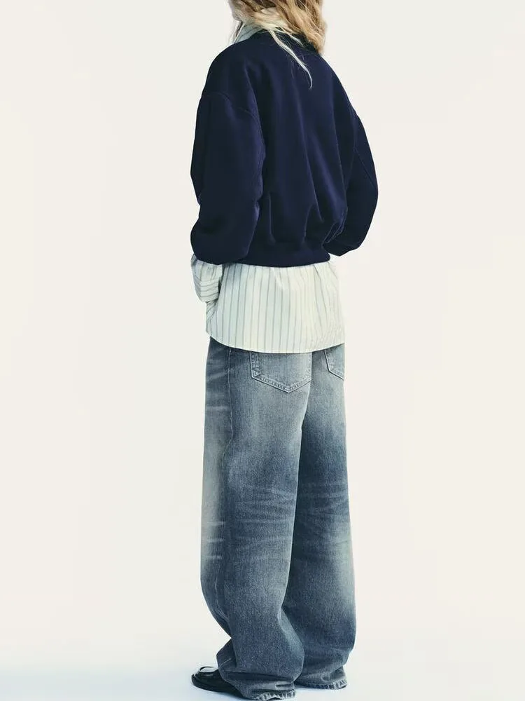 Faionable Sweet Sexy round Ne Long Sve Felpa in velluto Nuovo arrivo Abbigliamento donna Autunno 2025 Costume di scena etnico