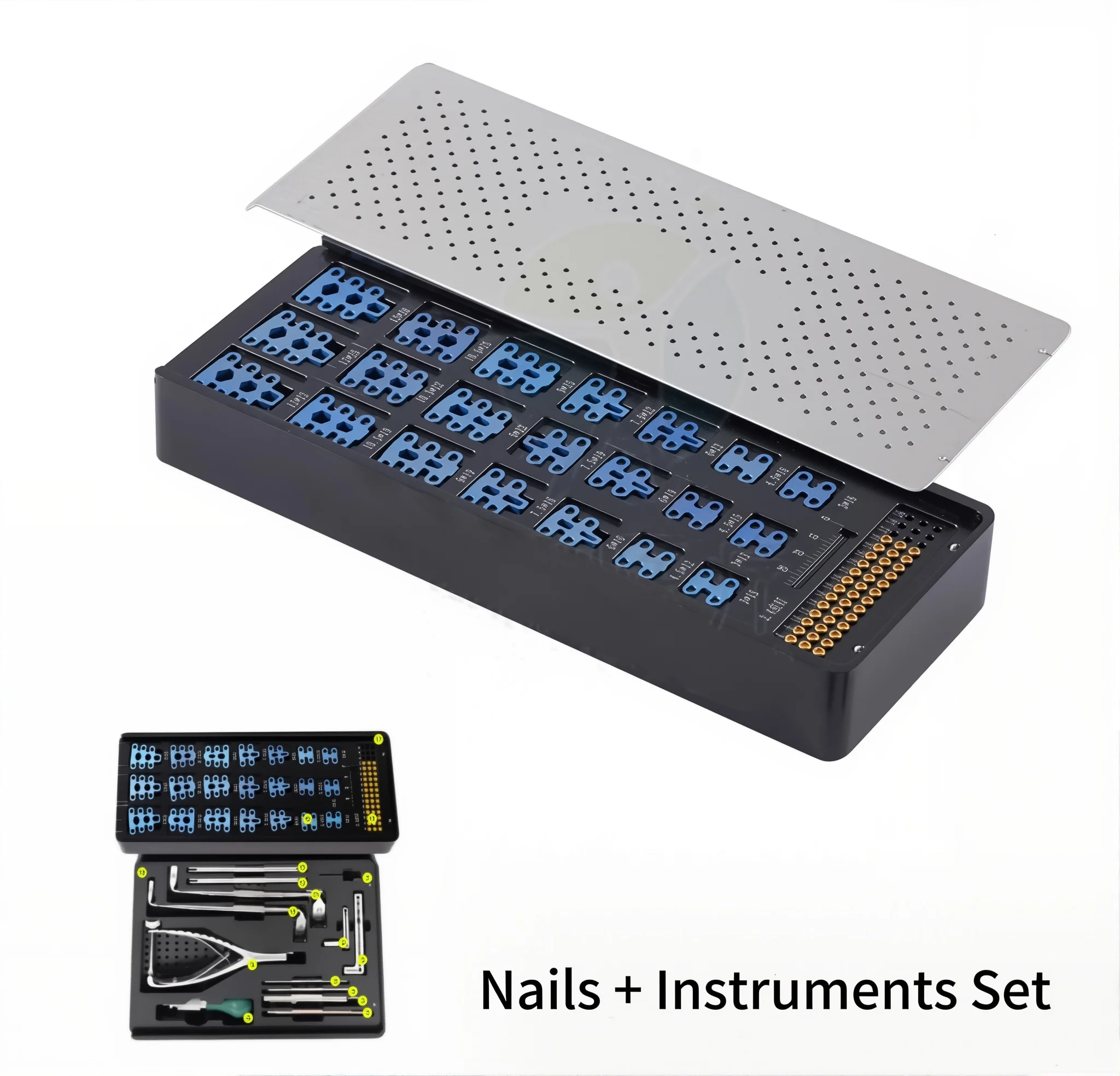 TTA Instrument Kit Tibial Tuberosity Advancement Instrument Kit TTA Cages RAPID Titanium Veterinary Orthopedic Instruments Pet