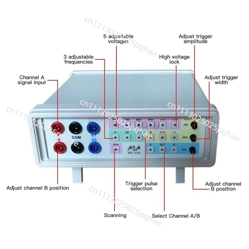 NI-210 VI Curve Tester Two-Channel Display ASA Online Circuit Board Maintenance Tool Analog Signal Analysis AC110/220V