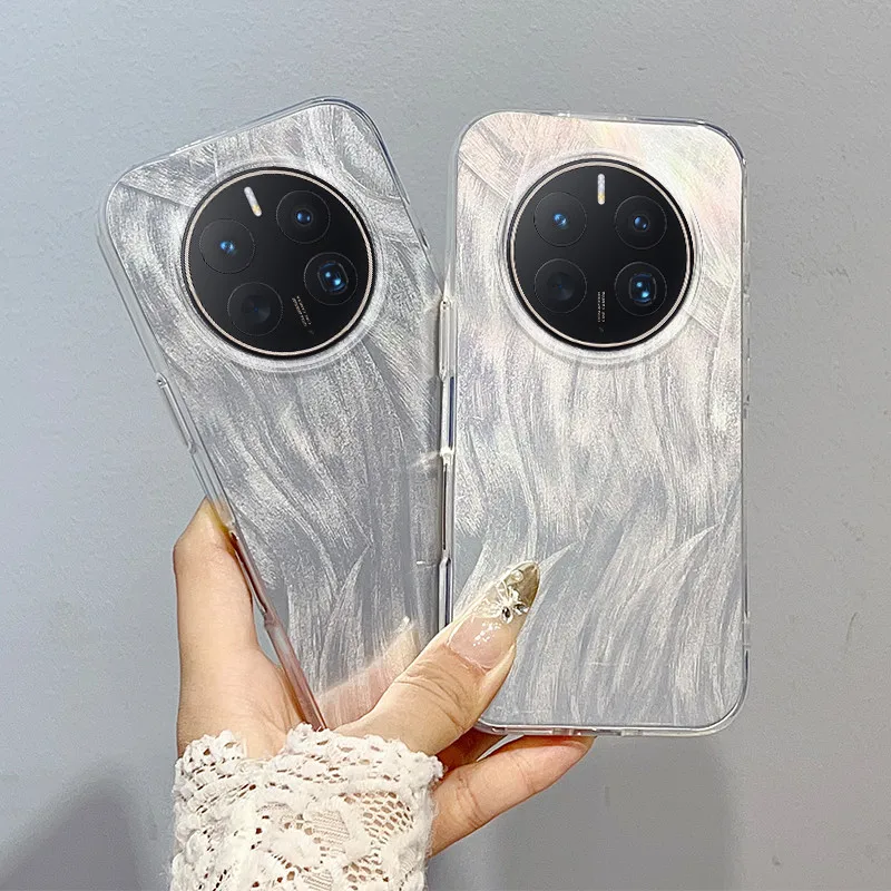 Capa para celular OPPO Realme 12 Pro+, capa para Realme P1 Pro, capa para Realme 12 Pro 5G, anti-queda, luxo, laser, gradiente prateado, capa rígida.