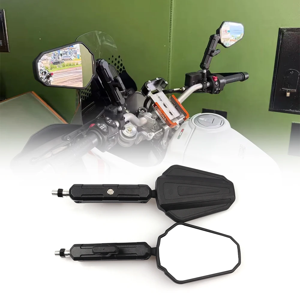 Mirror For BMW R1250GS ADV R1200GS S1000XR F850GS F750GS F800 360 Degree Rotatable Foldable Adjustable Rearview Motorcycle Glass