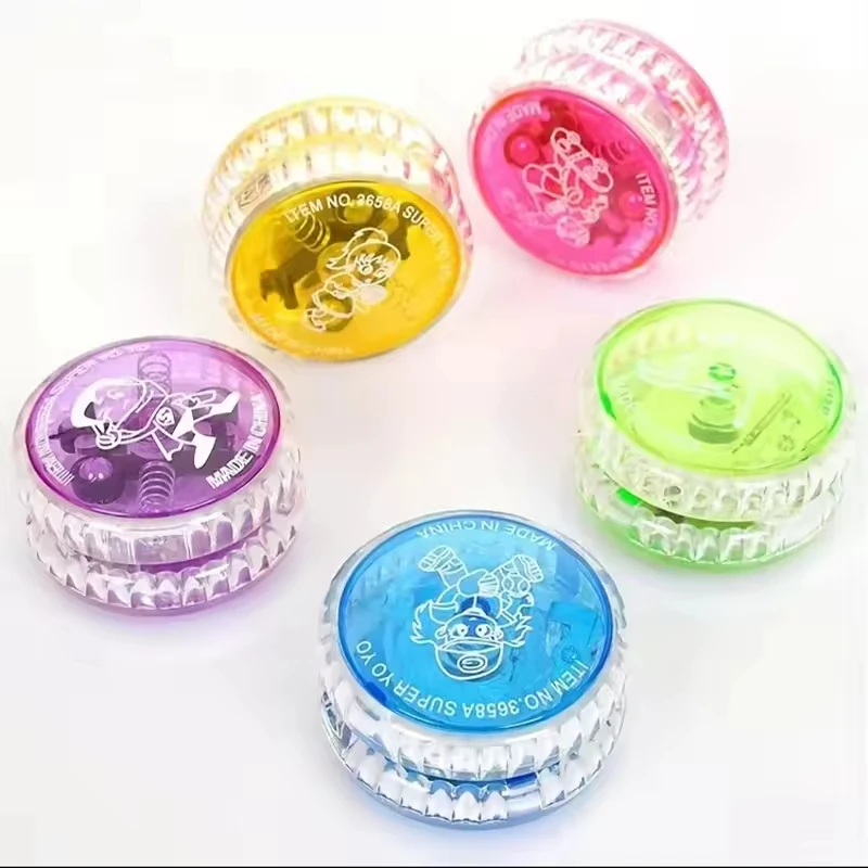 LED Light Up Yo-Yo Ball Luminous Responsive Glow Toy for Kids Birthday Party Favor Fun Playtime Gift Childrens Lighted Activity
