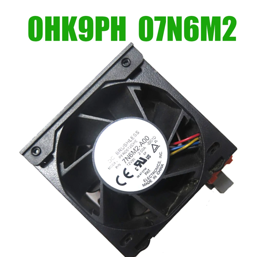 

Cooling Fan For DELL For PowerEdge R730 R730XD R7910 0HK9PH HK9PH 07N6M2 7N6M2-A00 PFR0612DHE-DG1D 12VDC 2.00A