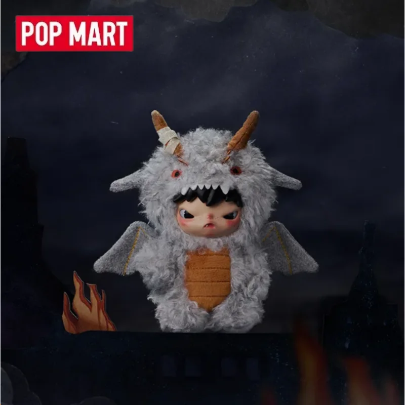 POP MART Hirono Mist Walker Series Boneco de Pelúcia Pingente Genuíno Caixa Surpresa Brinquedo Colecionável Figura de Anime Fofa