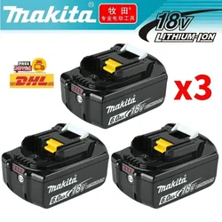 DHL Ship for makita 18v 6ah original battery bl1830 bl1860 bl1850B tool batteries compatible For Makita 18 Volt wireless grinder