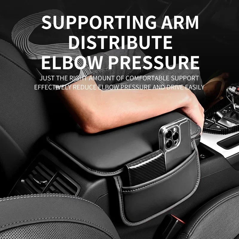 Car Armrest Pad Center Console Armrest Protection Pad Multifunctional Armrest Storage Box Pad Car Interior for Relieving Fatigue