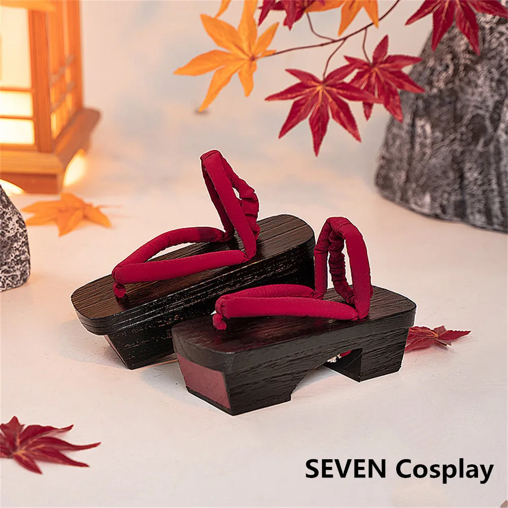 

SEVEN Cosplay Presale Game Genshin Impact Shikanoin Heizou Cosplay Shoes Japanes Style Clogs