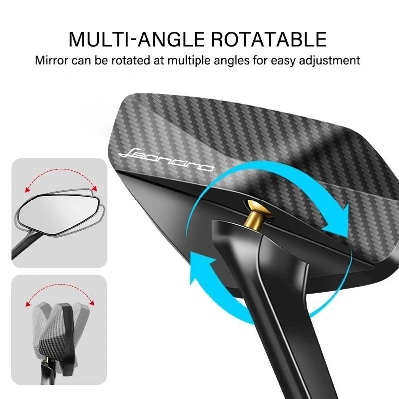 Motorcycle Off-Road Anti-Shake Antiglare Wide-angle Rearview Mirror For Benelli TRK 502 Leoncino 500 BJ500 Leoncino250 Upgrade