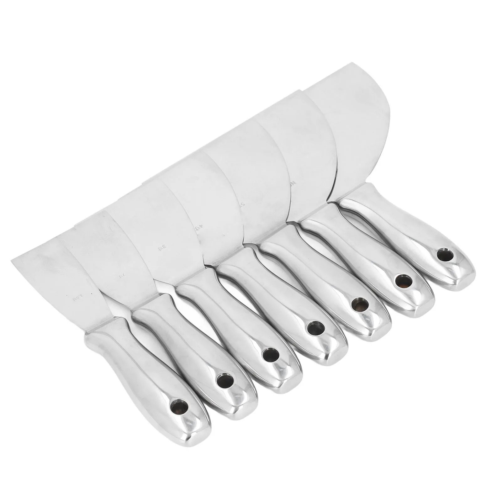 7 قطعة سكينة معجون الطلاء مكشطة لإصلاح دريوال إزالة خلفية تطبيق المعجون الجص الاسمنت دريوال أداة اليد عدة