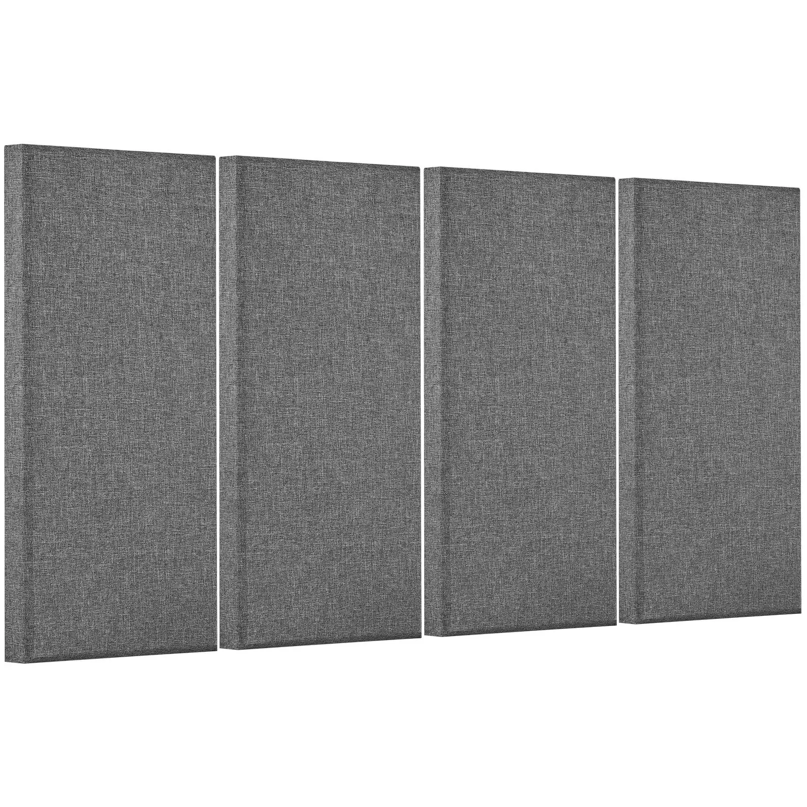 4 PCS Acoustic Panels, 2 inch Thick 23.6 x 11.8 inch Fiberglass Sound Absorbing Panels, Self-adhesive Soundproof Wall Boards, for Studios, Office, Home Theater,Meeting Room, Gray