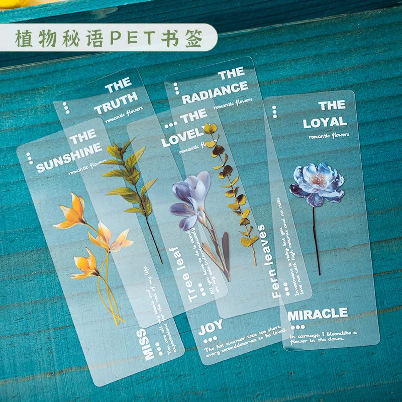 Plants, Flowers, Pet Bookmarks, Cross border Decorative Materials, Chinese Wind, Book Clips, Cultural and Creative