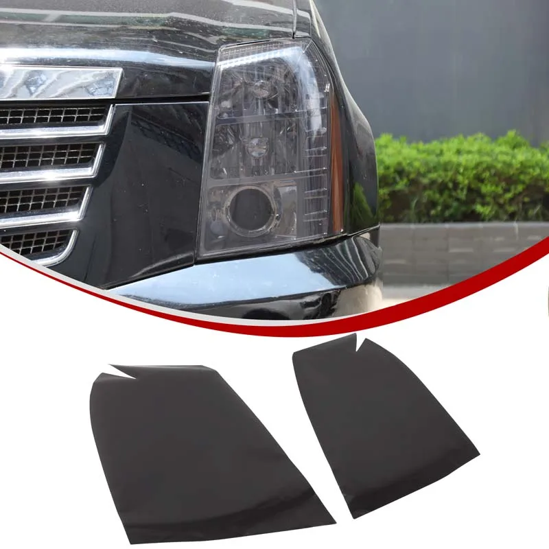 

For Cadillac Escalade 2007-2014 TPU Black Car styling Car headlight film sticker Car exterior decoration protection accessories