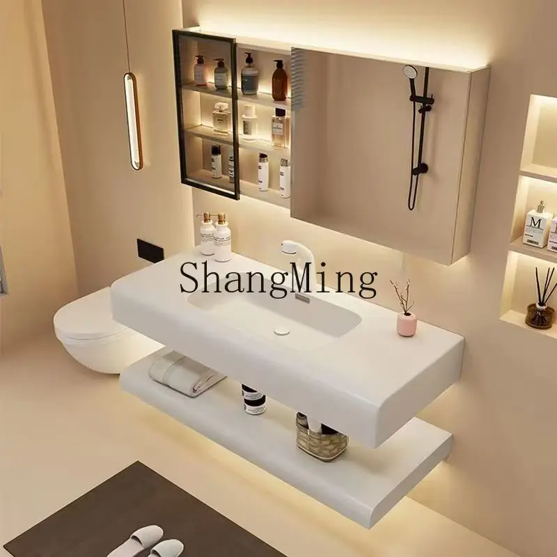 

FG domestic countertop integrated washbasin bathroom single basin household wall wash basin
