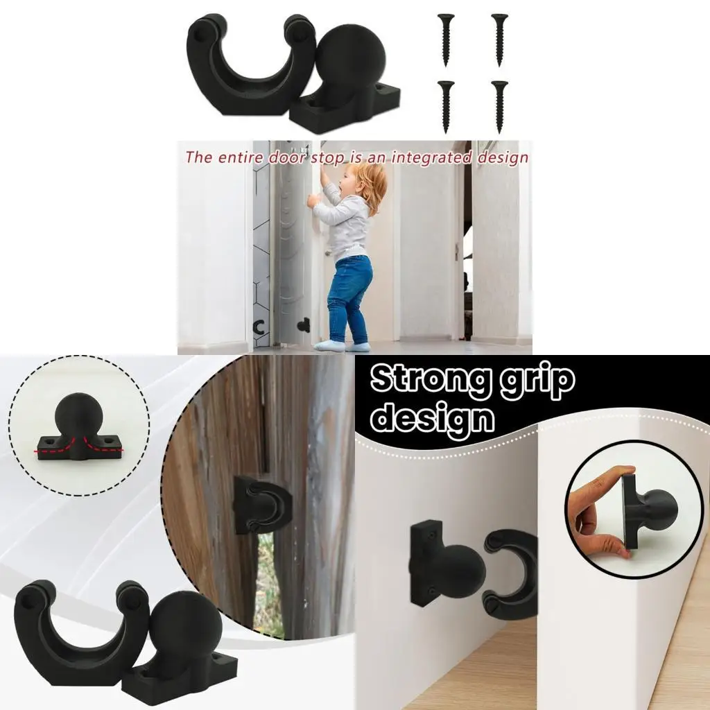 Small Door Gaps Protector Heavy Duty ABS Door Stoppers Baby Safety Device for Home Furniture Child Safety Accessory D2RD
