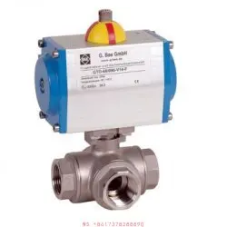 Немецкий пневматический шаровой кран высокого давления ETSWE169 zu 169E DN15 PN16/40