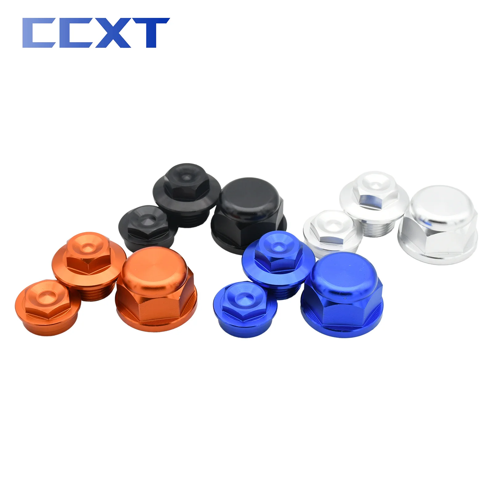 CNC Front Wheel Lock Nut Bolt Rear Chain Adjuster Axle Block Wheel Axle Nut Cocer For KTM EXC EXCF XC XCF XCW SX SXF 85-530 2022