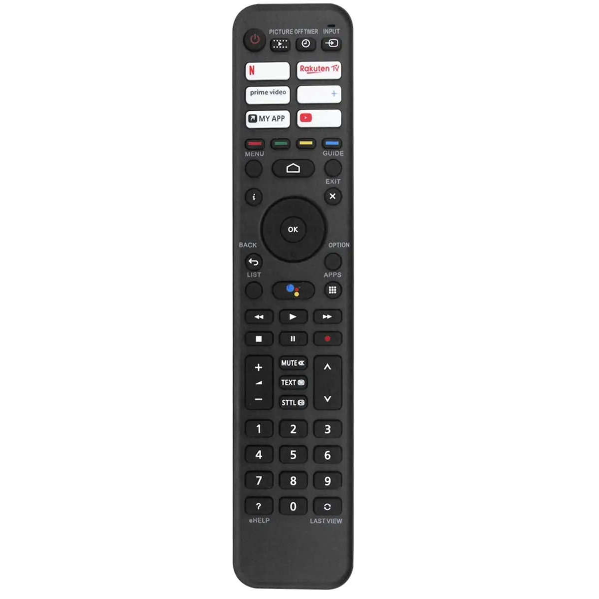 DT75BG Replace N2QBYA000051 TV Remote Control for Android TV N2QBYA000048 N2QBYA000049 N2QBYA000056
