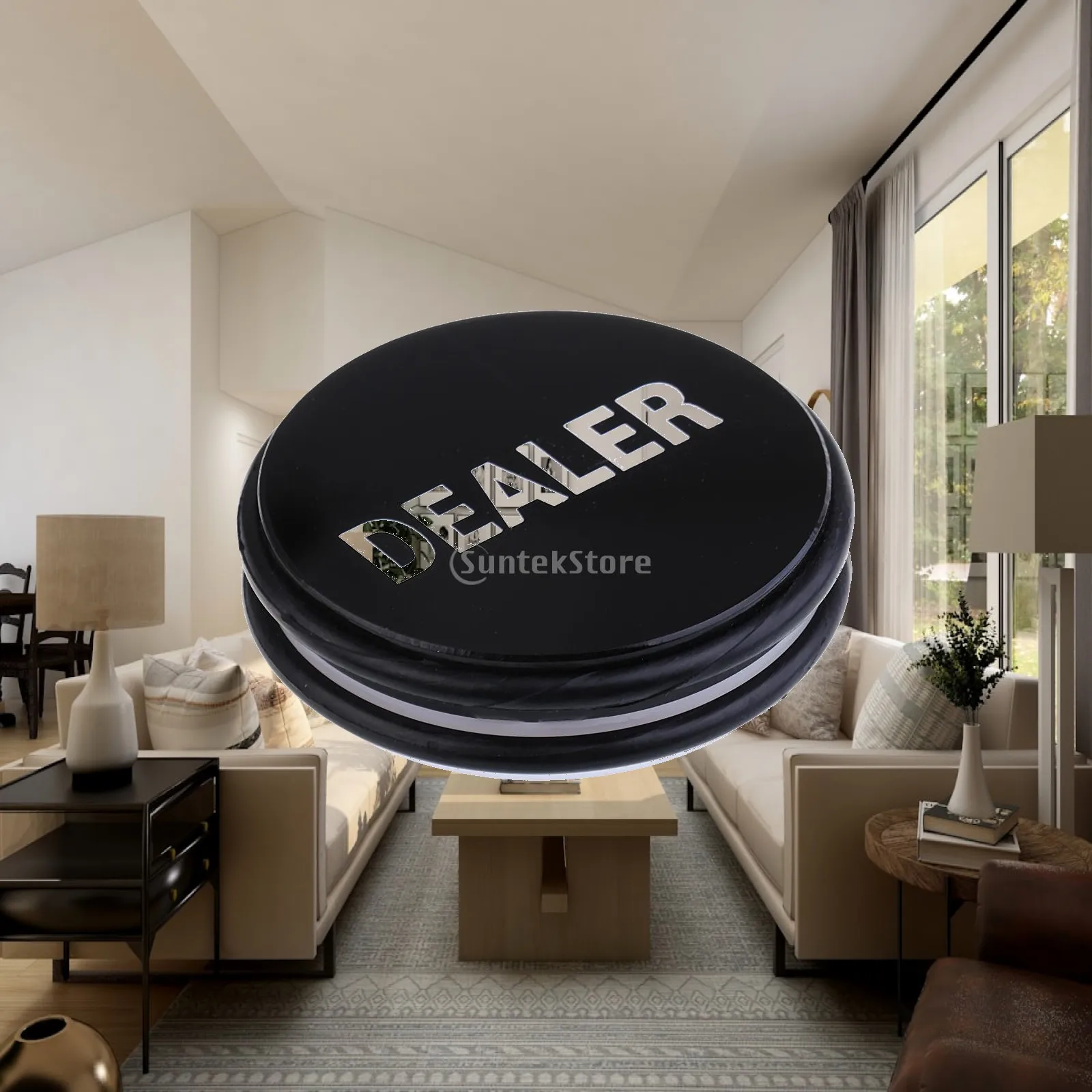 Poker Dealer Buttons Acrylic Casino Kit Card Game Prop for Poker Night Party and Tournament