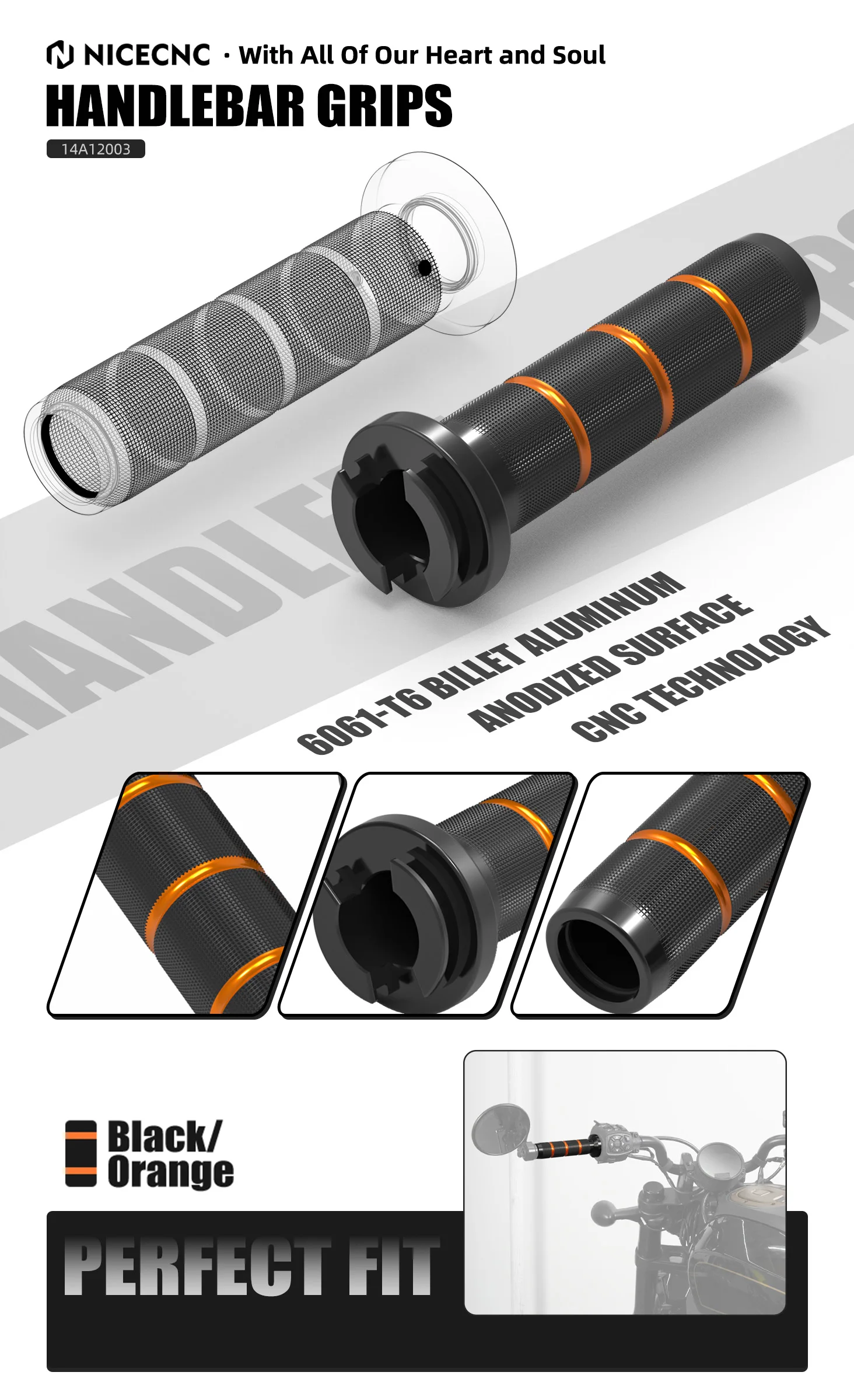 NICECNC Vorderradbremszylinder-Abdeckkappe Lenkergriffe für Harley Sportster S RH1250S 2021-2024 Nightster RH975 /Special – Detail 1