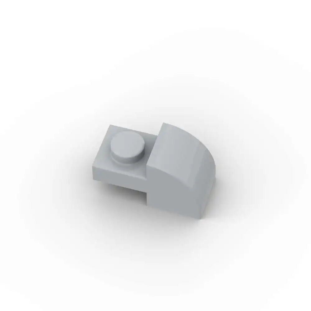 MOC 10PCS Parte Mattoni 5841 Curvo 2x1 Con Incasso Stud Pendenza Building Blocks Kit Casa Particelle Puzzle Giocattoli Regali Di Compleanno Per Bambini