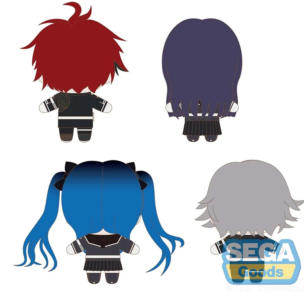 Original SEGA The Hundred Line -Last Defense Academy- Plush Doll Sumino Takumi Amemiya Darumi Anime Peripherals Doll Toys 10CM