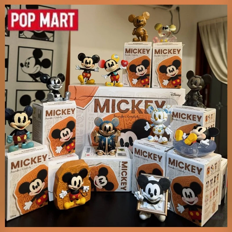 

Popmart Disney Mickey Mouse Creativity Without Borders Series Genuine Box Mystery Box Cool Collect Model Xmas Gifts