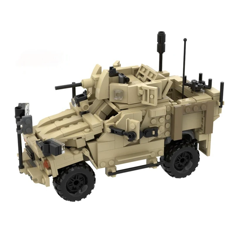 Image of MOC Militär-Serie Oshkosh M-ATV / MRAP Geländefahrzeug Bausatz DIY Baustein-Spielzeug - Urlaubs- und Geburtstagsgeschenk