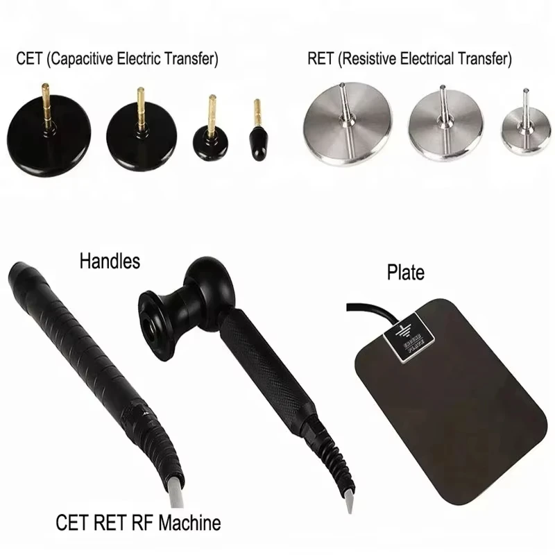 RET CET RF Physical Therapy Weaving/Tecar Therapi Diatermy, Weaving Diathermy Machine/Tecartherapy（Cart is not included）Q