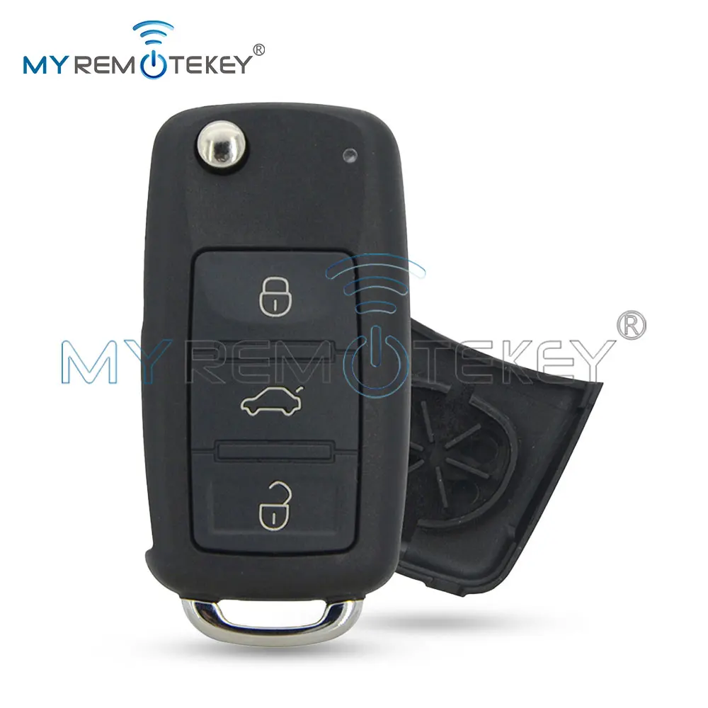 REMTEKEY غطاء مفتاح الوجه 3 أزرار لشركة فولكس فاجن طوارق 2004-2009 FCC 3D0 959 753 AA