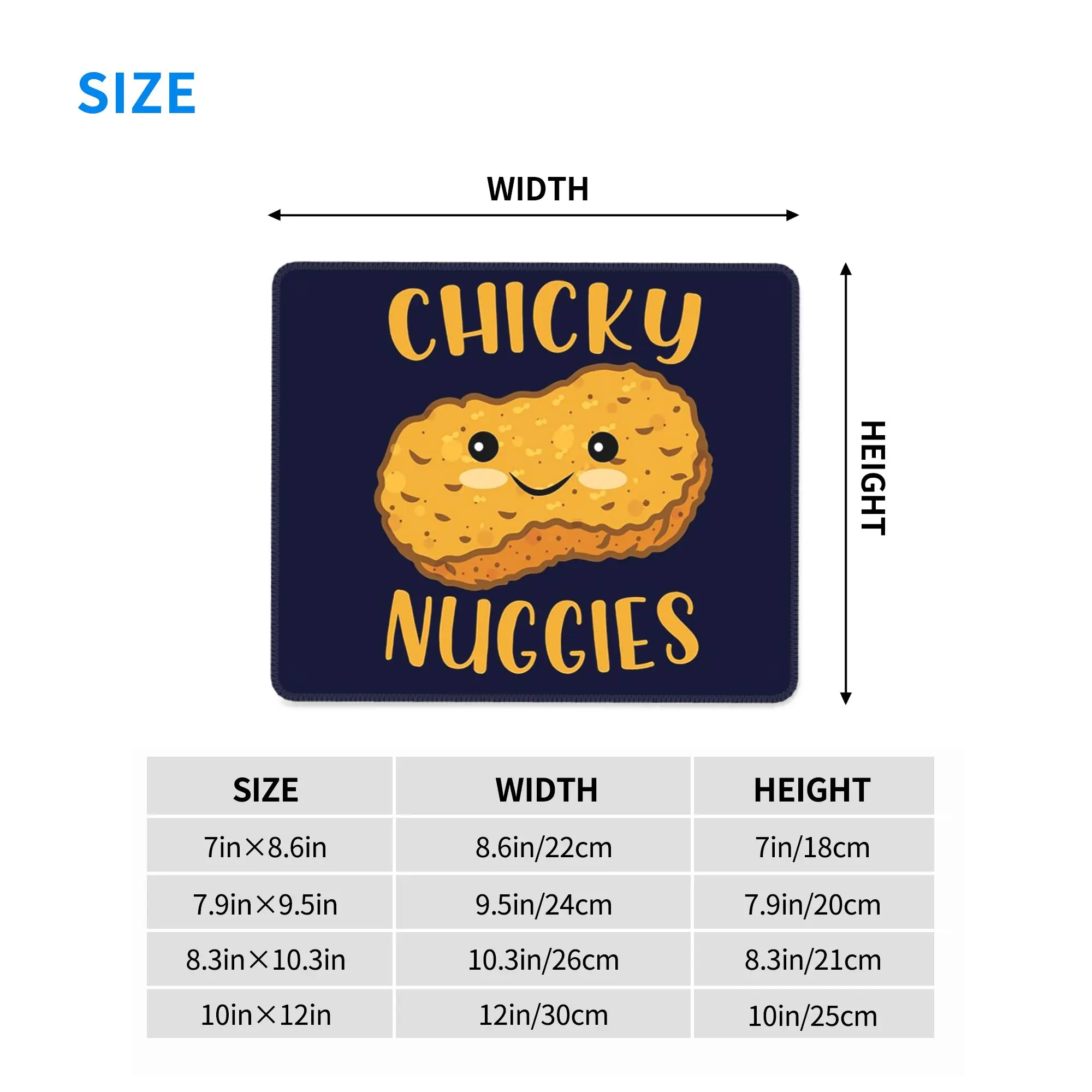 Cotton eye Joe Chicken Nugget Mouse Pad Computer Keyboard Mouse Mat Gaming PC Laptop Desk Mat Office Accessories Table Mats