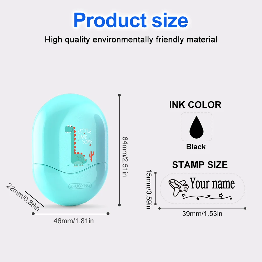 어린이 이름 도장, 맞춤형 로고, 학생 이름 스탬프, 유치원 교복, 아기 옷, 장난감, 방수 이름 스티커 선물