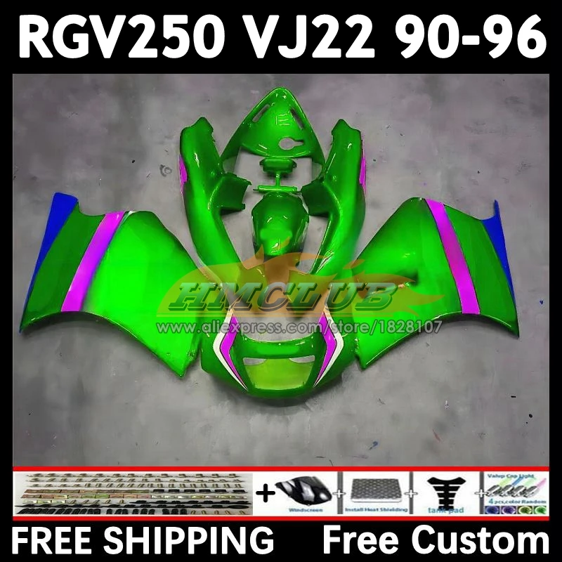 RGV250 For SUZUKI VJ22 green blk 1990 1991 1992 1993 1994 1995 1996 19No.150 RGV-250 VJ 22 RGV 250 90 91 92 93 94 95 96 Fairing