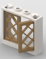 *Fenster 1x4x3 2.*10 Stück DIY-Erleuchtungsblock-Ziegelteil Nr. 60594+60607 Kompatibel mit anderen Baugruppenpartikeln