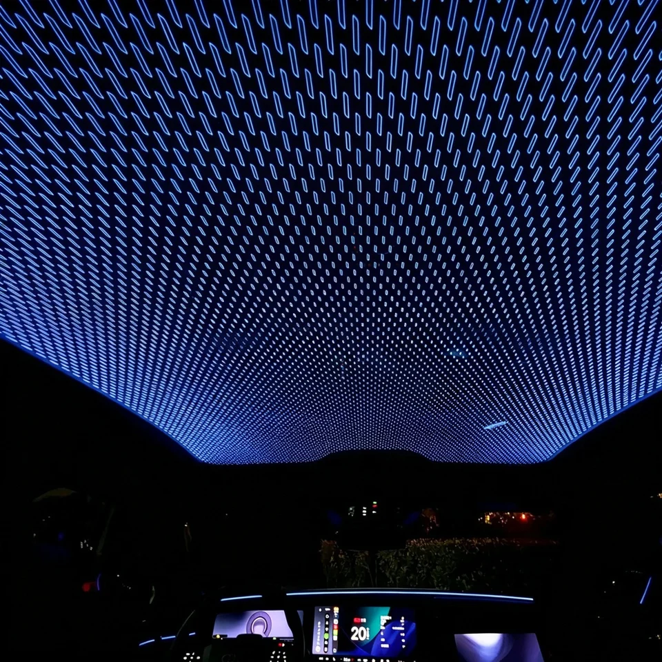 Panoramic Skylight Starry Sky Film Premium LED Light Lines Ambient Light Audi A4/A5/A6/A8/Q5/Q7/Q8 Fitment Synchronized Interior