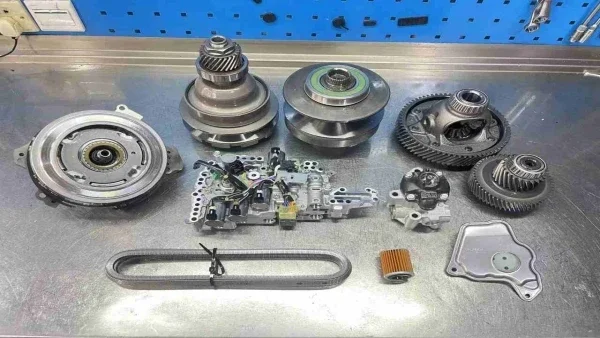 Nuevo conjunto de polea de transmisión JF015E RE0F11A, Kit de juntas tóricas con juego de reparación de pistón para Nissan