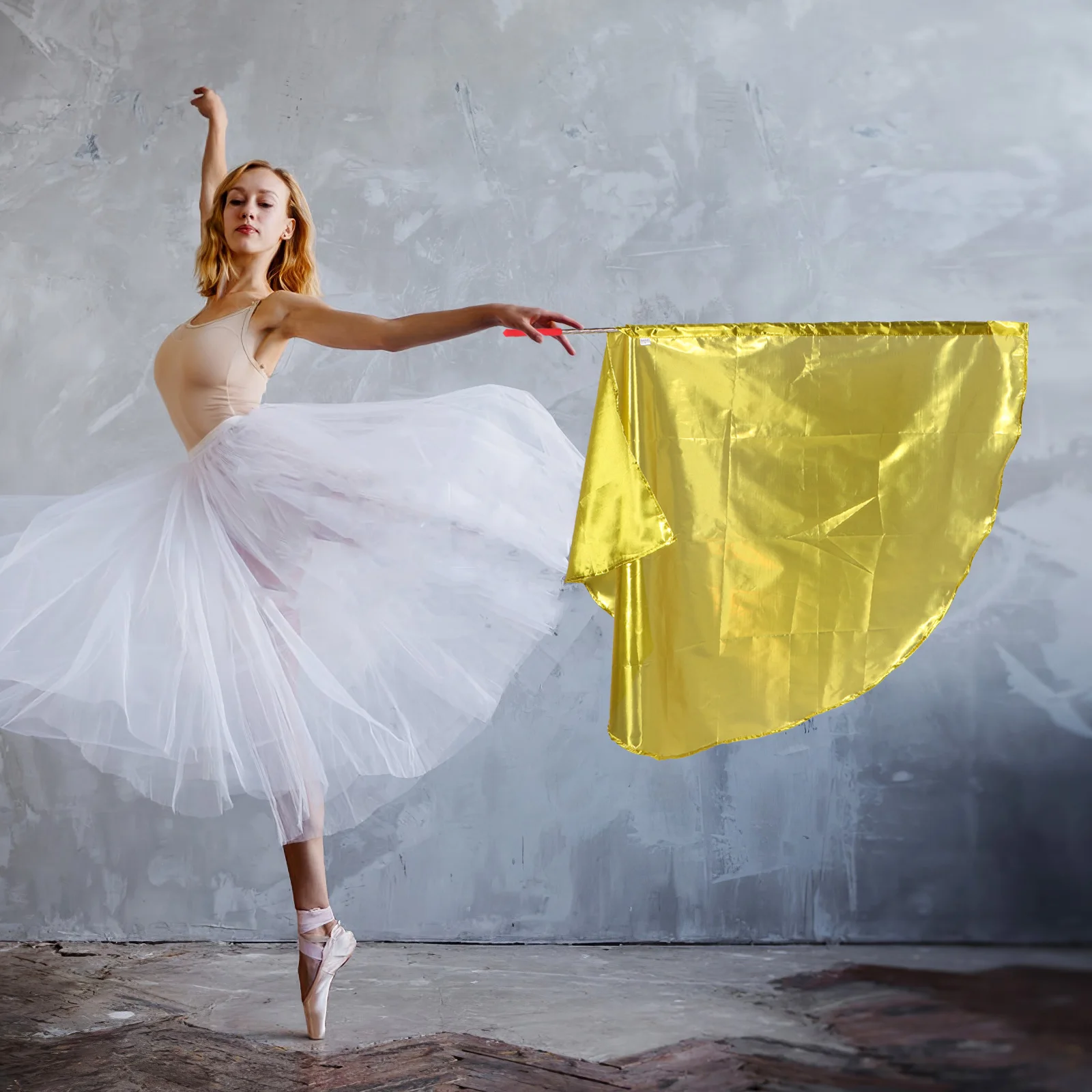 

Semicircle Worship Flags for Dance Performance Colorful Hand Held Festival Banner Lightweight Cloth Praise Dance Flags for