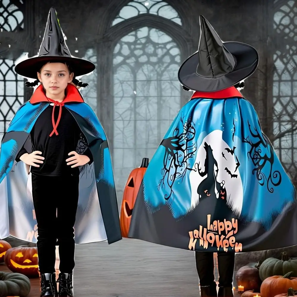 Dressing Up Kapuzenumhang Halloween Umhang Mystical Fantasy Cosplay Kostüm Set Neuheit Priester Kostüm Jungen Mädchen