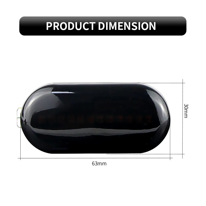 2 × لمرسيدس بنز الذكية فورتو كوبيه كابريوليه 453 ل داسيا داستر لودجي دوكر 1 سيارة أضواء العلامات الجانبية الديناميكية بدوره إشارة #2