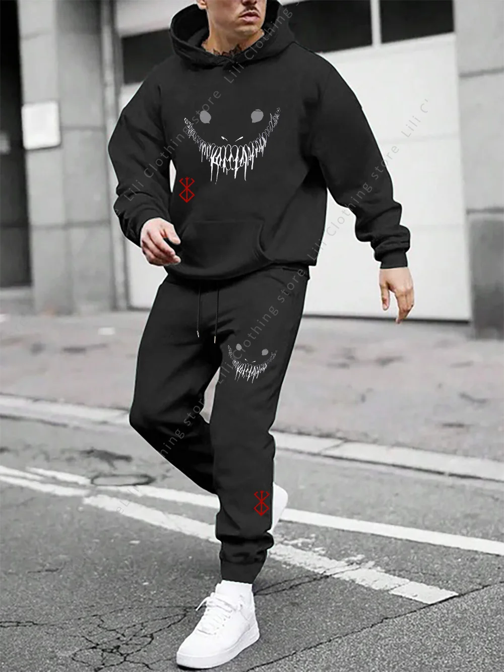 

men's Tracksuit hoodies Sweatshirts Sweatpants 2 piece set High quality sportwear Jogging Fitness Gym Clothes man pants Sets