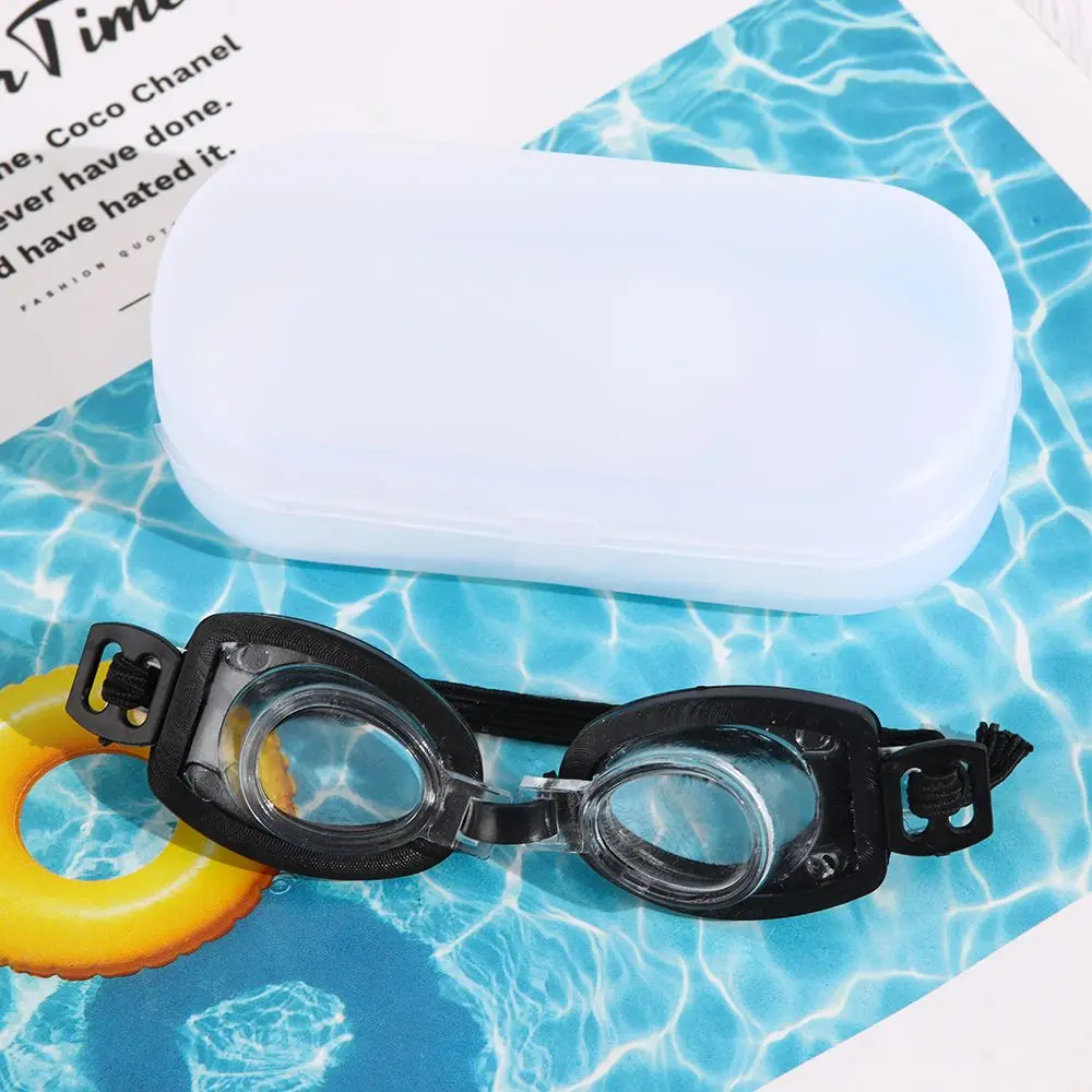 Akcesoria do domku dla lalek, czarne okulary w ramce, okulary do pływania dla lalek 1/6, zabawki, miniaturowe okulary do nurkowania