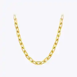 ENFASHION Punk Square Chain Necklaces For Women's 18K Gold Plated Stainless Steel Goth Necklace Fashion Jewelry Collar P203159