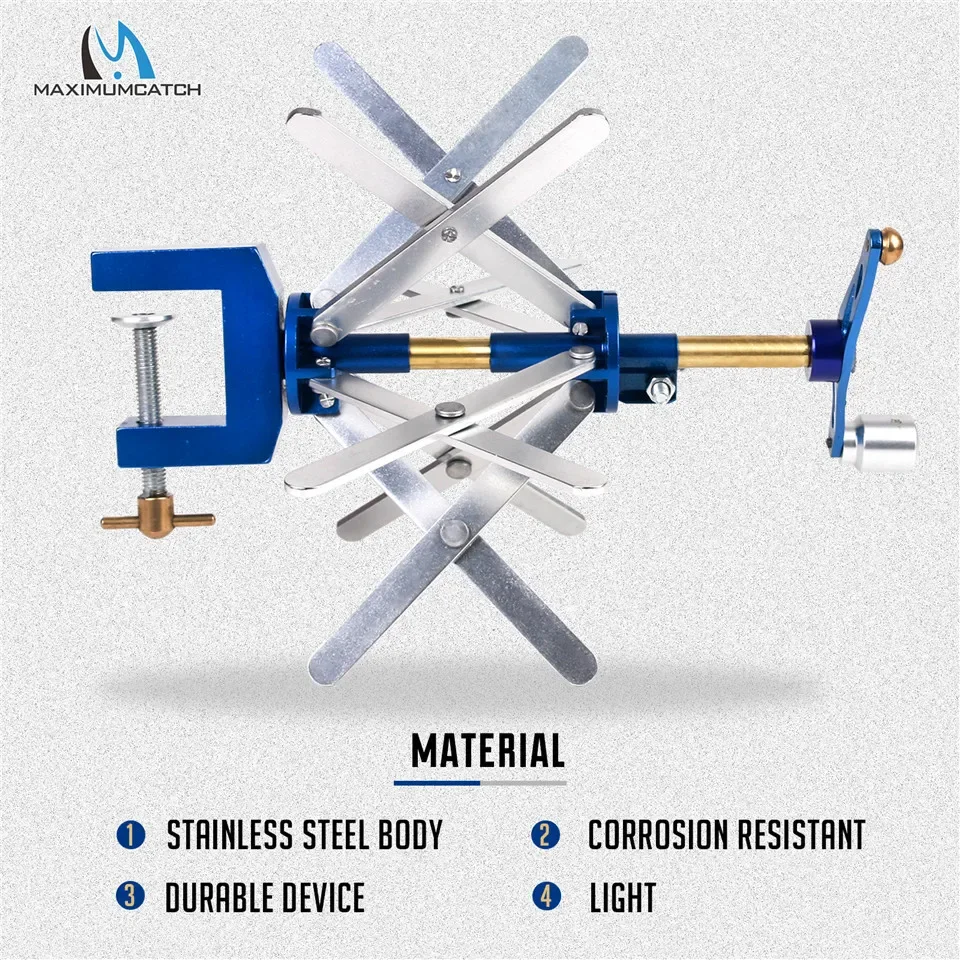 Maximumcatch Heavy-Duty Fly Line Winder Adjustable Stainless Steel Spooling Tool for Fly Fishing