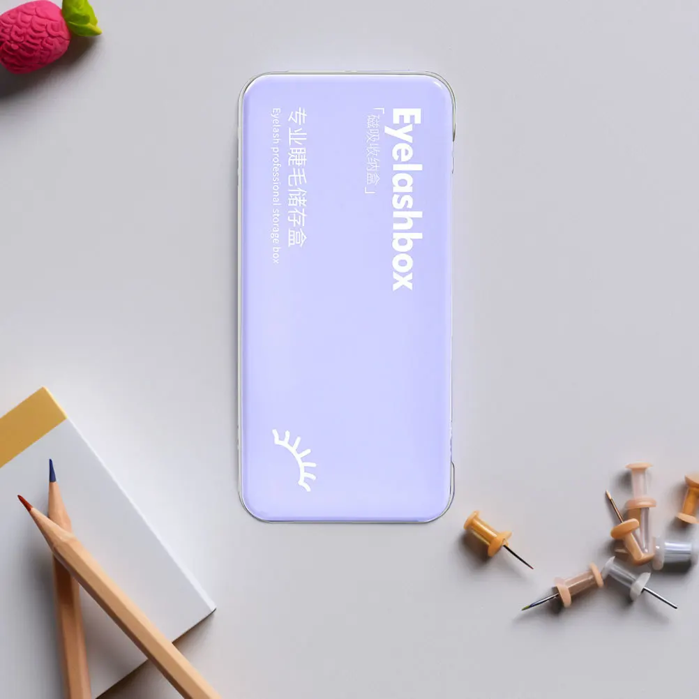 1 Juego de organizador de pestañas, estuche de almacenamiento para pestañas postizas, tira magnética, maquillaje compacto, soporte para pestañas de viaje, almacenamiento de extensiones